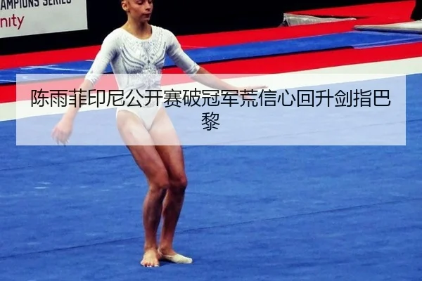 陈雨菲印尼公开赛破冠军荒信心回升剑指巴黎