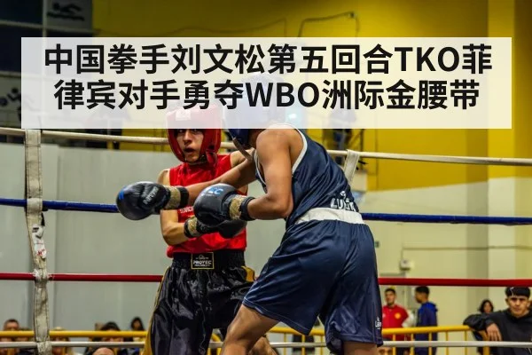 中国拳手刘文松第五回合TKO菲律宾对手勇夺WBO洲际金腰带